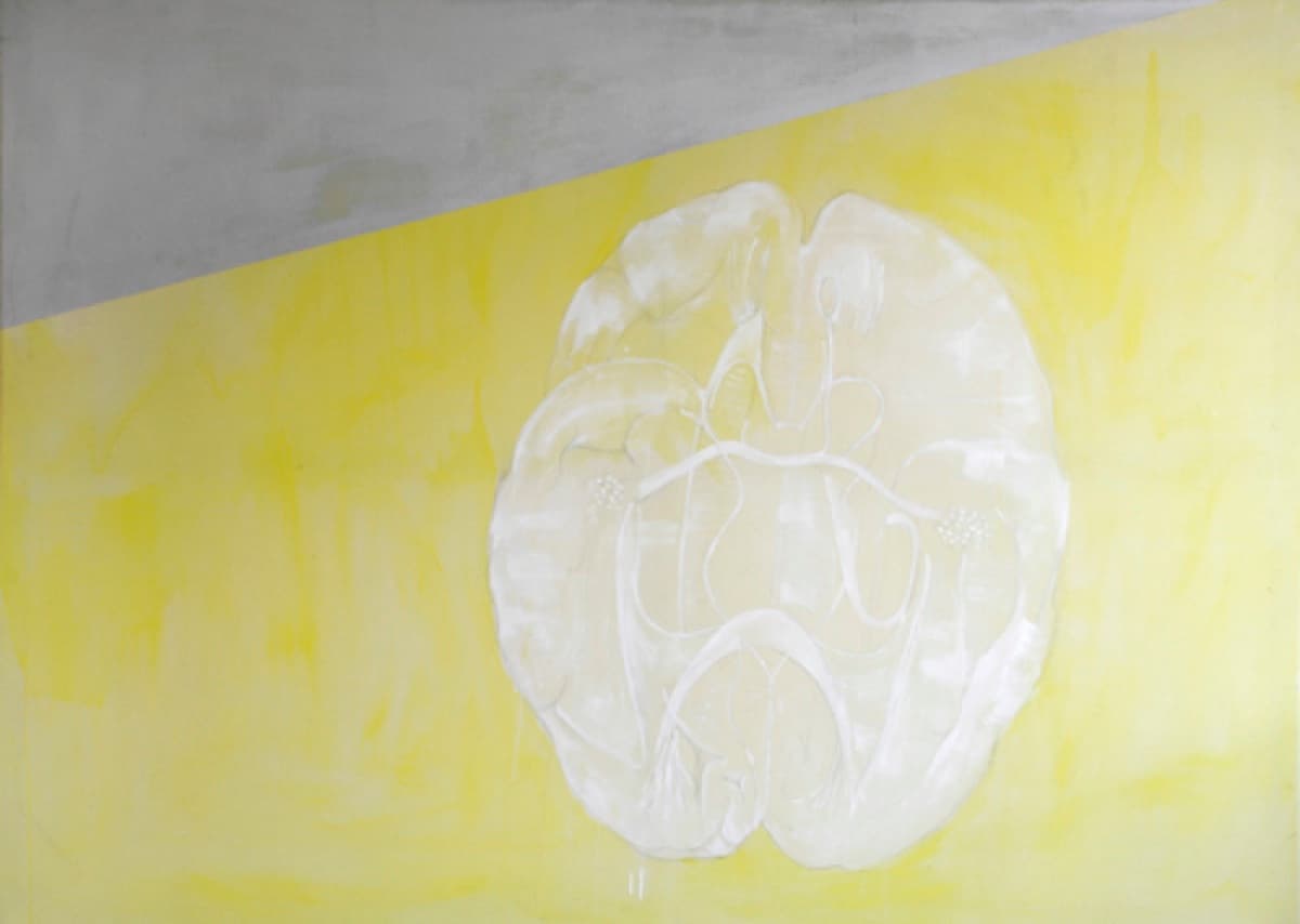 central nervous system 08 brain on the beach acrylic on canvas182x