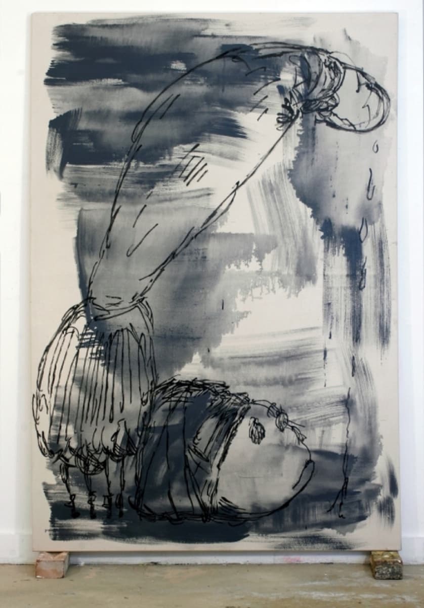 meat 08 7she saw it cominggloss on canvas212x152