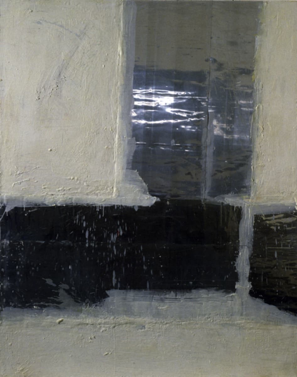 w 15 reversed toil encaustic metal on canvas2