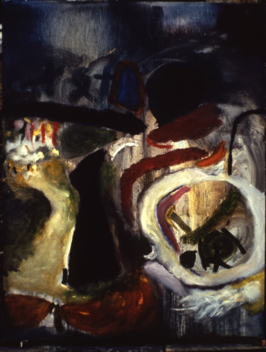 within 28 5cemetaryoil on canvas220x173cm