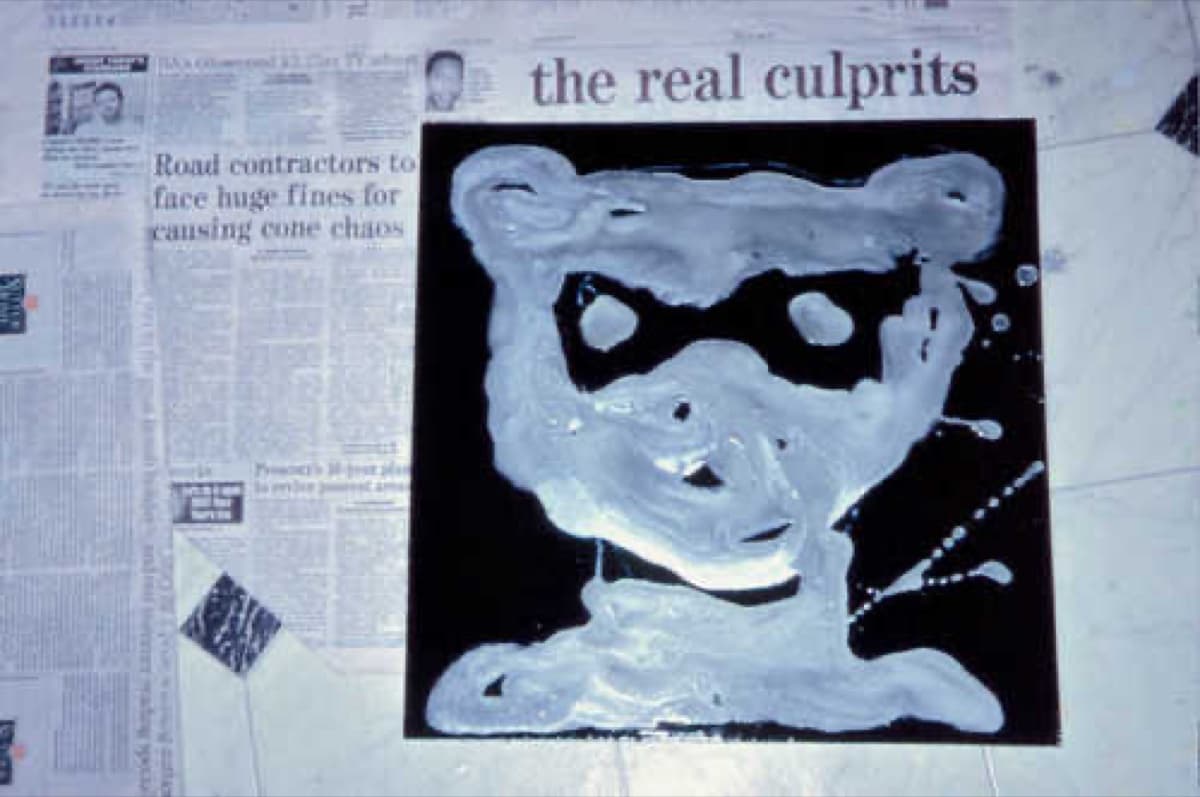 holy smoke 08 14the real culprit oil on canvas35x35cm