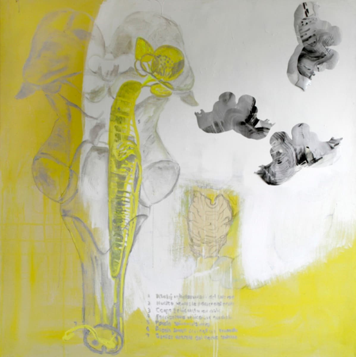 central nervous system 06 4medalla3bacrylicacotate on canvas150x15