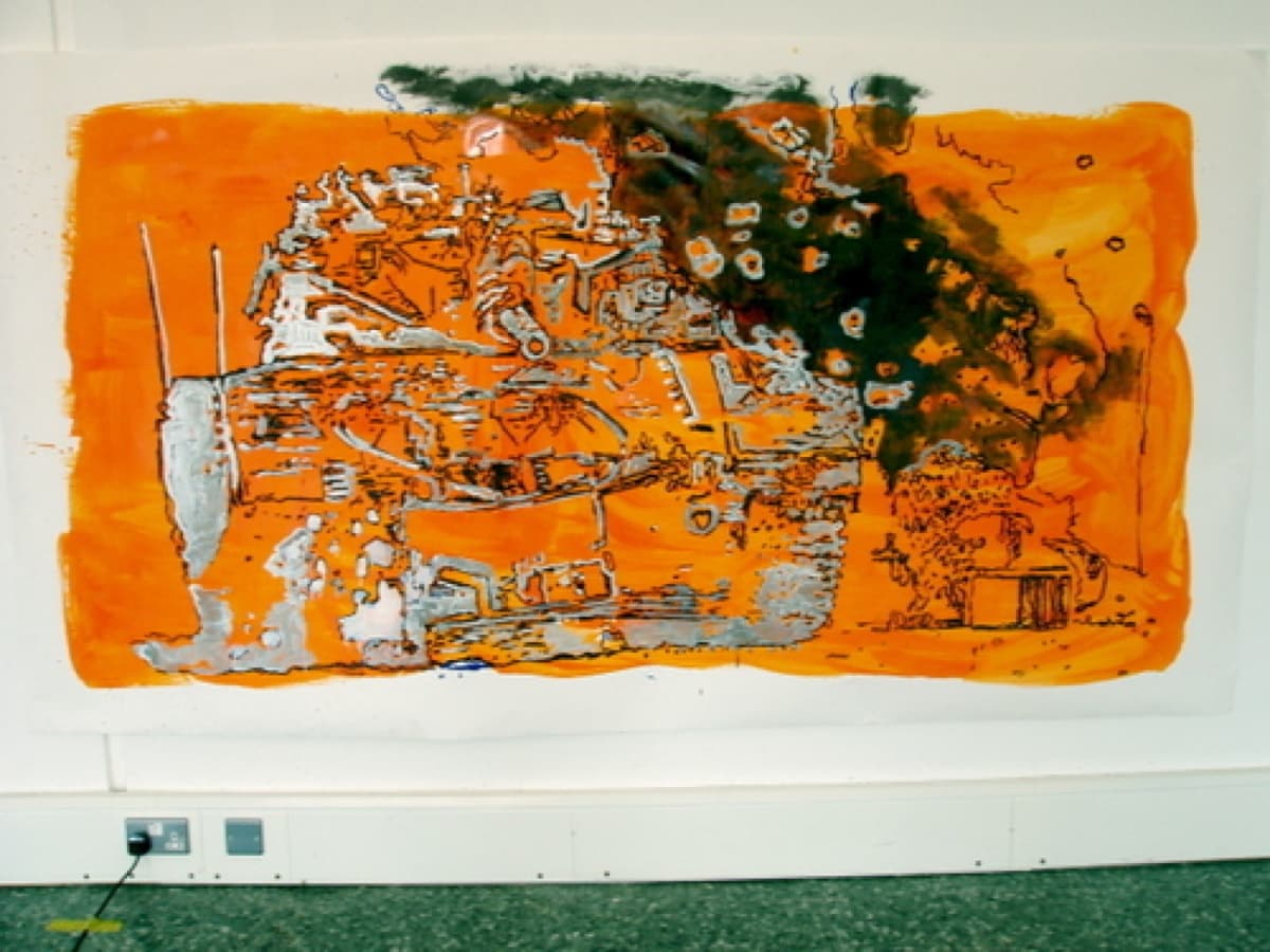 wargames 24 9tangerine tankgloss on paper150x240cm20