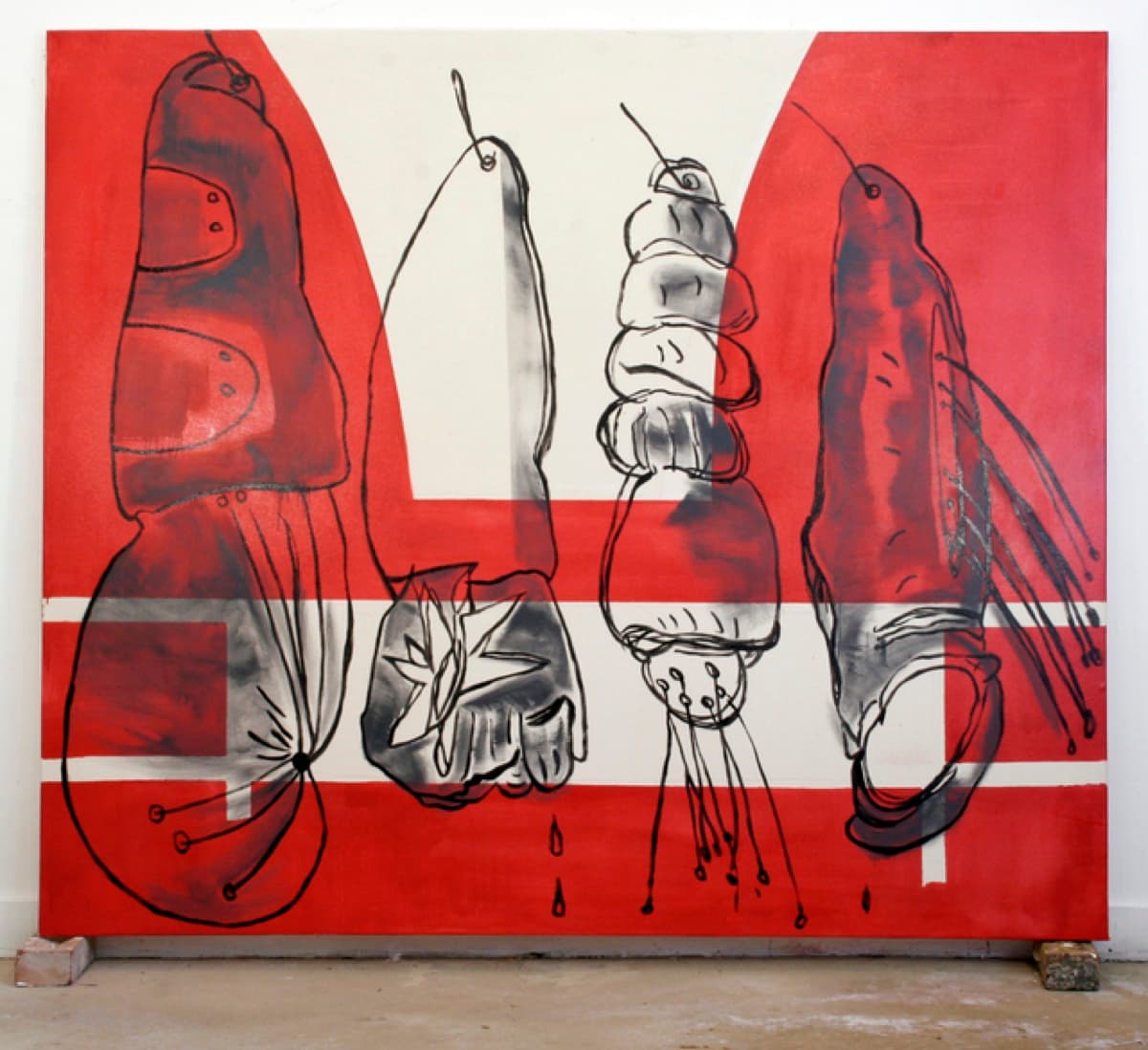 meat 05 4hanging thingsgloss on canvas182x242cm0 2