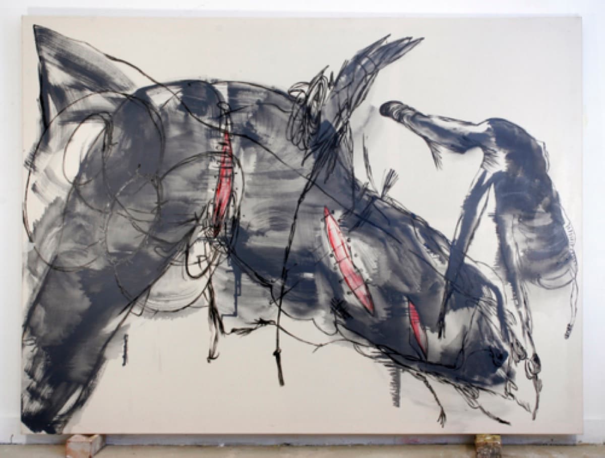 meat 09 8willing participantgloss on canvas182x2