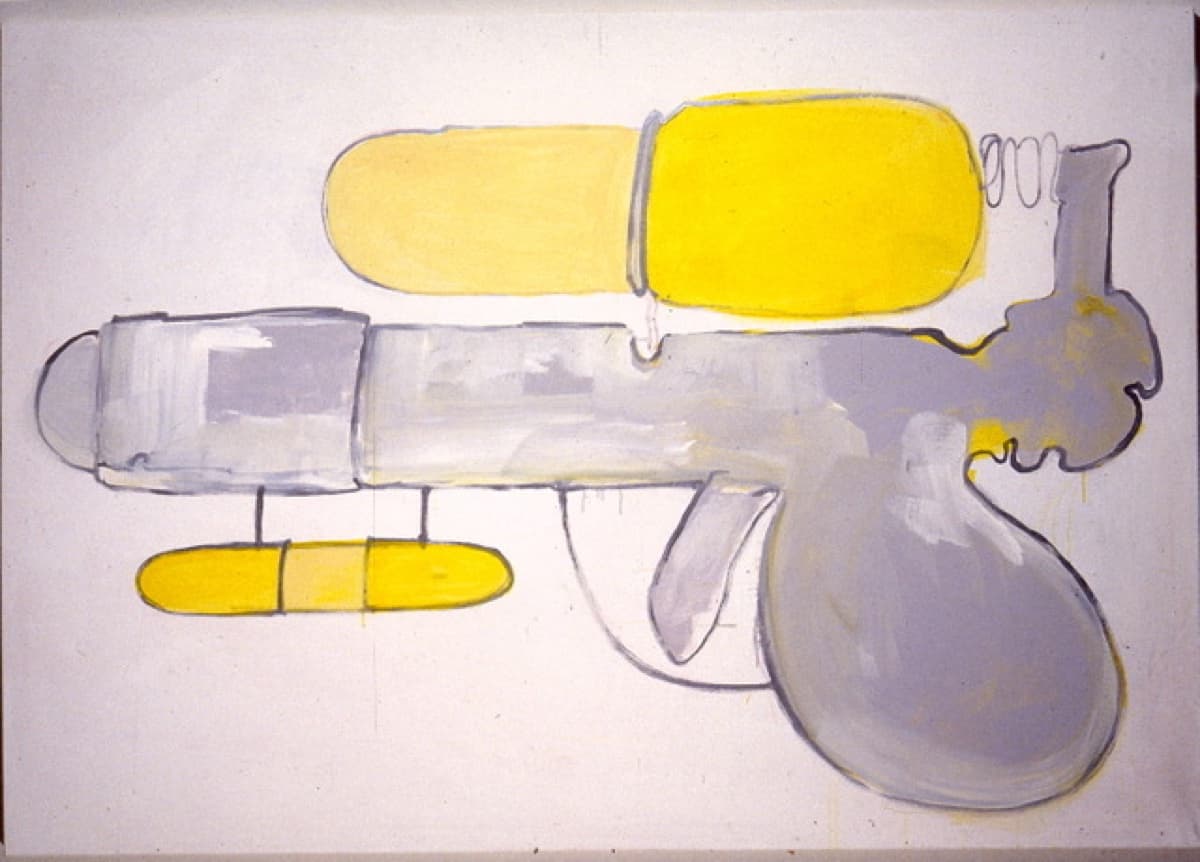guns shadows 19992000 14 21bubblegunemulsion on canvas153x183cm 2